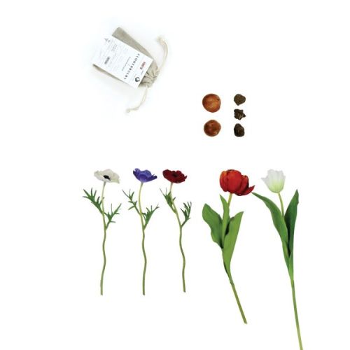 Linen bag with flower bulbs - Image 4